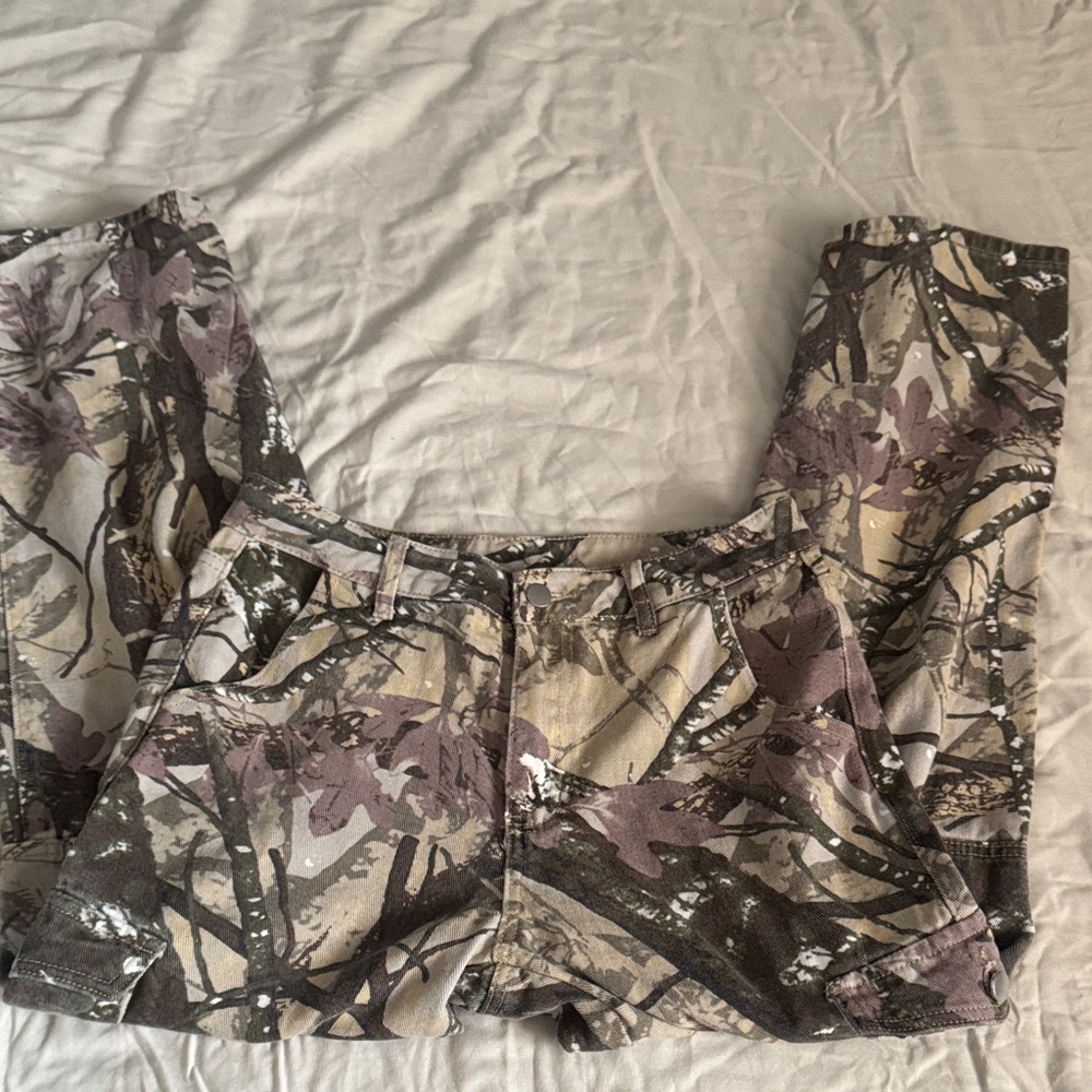Camouflage Wide Leg Pants